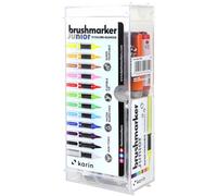 Karin 27C10 Junior Basic Colours - Juego de rotuladores con difuminador, negro, 12 unidades