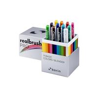 Karin Realbrush PRO Basic Colors + Blender - un juego de 12 pinceles (11 colores y 1 mezclador) en un estuche exclusivo y protector.