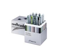 KARIN Realbrush Pro Gray Colors - un juego de 12 pinceles en un estuche exclusivo y protector.