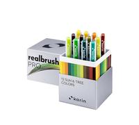 Karin Realbrush PRO Sun & Tree Colors - un juego de 12 pinceles en un estuche exclusivo y protector.