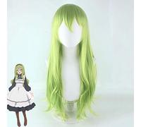 Karin Wig Princess Connect! Re:dive Green Long Curl Heat-resistant Fiber Hair Peluca Princess Connect Karin Costume Cosplay Wigs PL-747