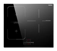 Karinear Placa Induccion 3 Fuegos con Zona Flexible, Función Boost, Control Deslizante, Temporizador, Bloqueo Para Niños, Inducción Integrada 60 CM, 220-240 V, 6800 W, Sin enchufe