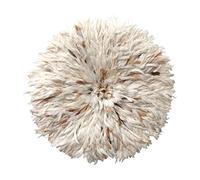 Karioska Auténtico sombrero Bamileke Juju mezcla natural de 4 tamaños [$129 - $179] decoración de pared africana ética hecha a mano de Cameroun (32 pulgadas - 80 cm)