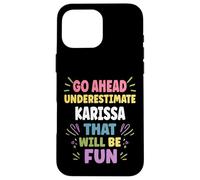 Karissa Personalized Women's Gift Custom Karissa Carcasa para iPhone 16 Pro MAX