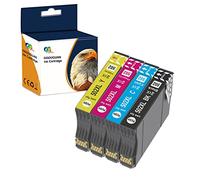 Karl Aiken 502 XL Reemplazo para 502XL Cartuchos de Tinta Compatiable con WF-2860 WF2860 WF-2860DWF WF-2865 WF2865 WF-2865DWF, Epson XP5100 XP-5100 XP-5115 XP-5105 XP5105
