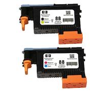 Karl Aiken - Cabezal de impresión compatible para HP 88 C9381 A, negro y amarillo, C9382 A, magenta y cian, compatible con HP Officejet Pro impresoras