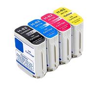 Karl Aiken - Juego de 4 cartuchos de tinta compatibles con HP 82, para impresoras HP Designjet 510 Series