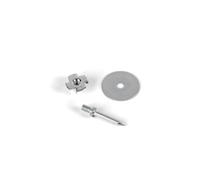 Karl Dahm Clavos de repuesto de 30 mm para Karl Dahm 12170 y 12171, 32 unidades con llave de montaje, puntas de repuesto para zapatos de regla, 21261
