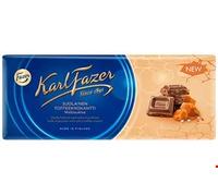 Karl Fazer Salty Toffee Crunch en chocolate con leche 200 g (juego de ocho)