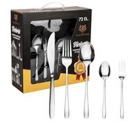 KARL HAUSMANN - Cubertería para 12 personas, 72 piezas, acero inoxidable 18/0, caja de regalo, compatible con lavavajillas
