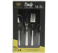 KARL HAUSMANN Juego de Cubiertos para 4 Personas - 16 Piezas - Cuberteria de Acero Inoxidable 18/0 - Estuche de Regalo, Apto Lavavajillas - Cuberterias Completas - Talheres aco Inocidavel