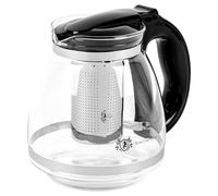 KARL HAUSMANN Tetera de Vidrio 1,5L con Infusor - Tetera con Filtro para Té, Infusiones y Café | Vidrio Resistente al Calor, Vertido sin Goteo, Apta Para Lavavajillas