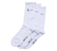 Karl Kani Accesorios KA-SK011-002-01 KK Signature Socks 3 Pack, Blanco, 39-42
