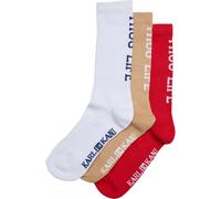 Karl Kani Calcetines 'Thug Life' beige / rojo / negro / blanco 35-38 beige / rojo / negro / blanco