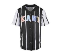 Karl Kani Camisa 'KM241-040-2' azul claro / naranja pastel / negro / blanco S azul claro / naranja pastel / negro / blanco