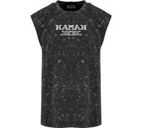 Karl Kani Camiseta sin mangas para hombre KM241-032-1 retro lavada, Negro , M