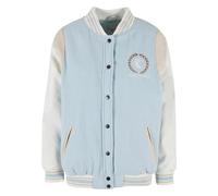 Karl Kani Chaqueta de entretiempo beige / azul claro / marrón / blanco L beige / azul claro / marrón / blanco