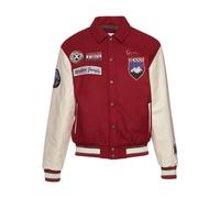 Karl Kani Chaqueta de entretiempo 'Chest Signature' azul / lila / rojo oscuro / offwhite XS azul / lila / rojo oscuro / offwhite