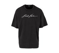 Karl Kani KK Autograph Washed Boxy Tee, Negro , S Grande Alto