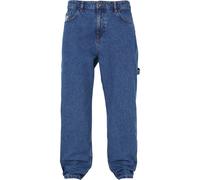 Karl Kani Pantalón vaquero cargo azul denim / blanco 28 azul denim / blanco
