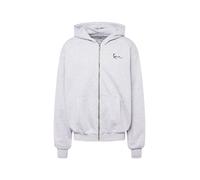 Karl Kani Sudadera con cremallera 'Essential' gris moteado / negro XS gris moteado / negro