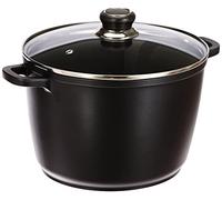 Karl Krüger 81195D Olla Universal Delta con Tapa de Cristal, Aluminio, Negro, 24 cm Durchmesser