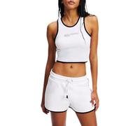 Karl Lagerfeld Jeans Outline Logo Top Camiseta, Blanco, S para Mujer