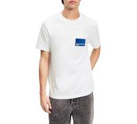 KARL LAGERFELD JEANS Reg SS Box Logo tee Camiseta, Blanco, M Hombres