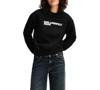 KARL LAGERFELD JEANS Reg Essential Logo Sweat Sudadera, Negro, S para Mujer