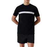 KARL LAGERFELD B.V Karl Lagerfeld, Men's, Elongated Logo Graphic tee Camiseta, Negro, S Hombres
