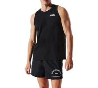 KARL LAGERFELD B.V Karl Logo Tank Top Camiseta, Negro, S Hombres