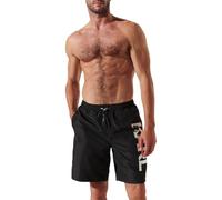 Karl Lagerfeld B.V Pantalones Cortos para Hombre Lagerfeld Karl Logo Long Boardshorts, Color Negro, Negro, XL