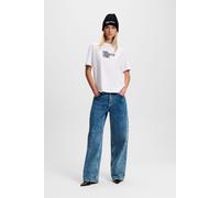 Karl Lagerfeld Baggy Denim Heavy Acid Dark Blue Talla: W27 | Pantalones Outlet | Mujer | Azul
