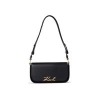 Karl Lagerfeld Signature Bolsa de hombro Piel 24 cm negro