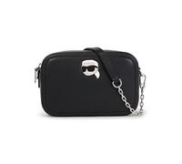 Karl Lagerfeld Bolso de piel para cámara con pin ikon. Negro Variante única