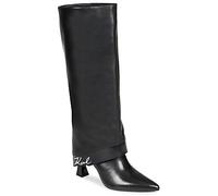 Karl Lagerfeld Botas DEBUTANTE Fold Down Hi Leg Boot in Negro 41