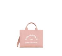 KARL LAGERFELD Cabas Carré Coton Rose Poudré, Rose, Taille unique