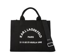 Karl Lagerfeld K/Rue St Guillaume Medium Bolso de mano negro, algodón, mujer