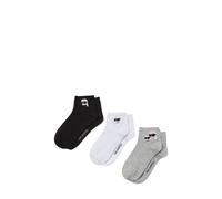 Karl Lagerfeld B.V Calcetines para mujer (3 unidades), negro, blanco y gris, 43-46