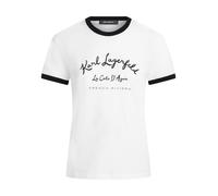 Karl Lagerfeld Camiseta 'CÃ´te D'Azur' negro / blanco XXL negro / blanco