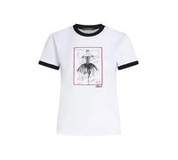 Karl Lagerfeld Camiseta 'Le ballet' rojo / negro / blanco / blanco lana XS EUR