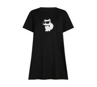 Karl Lagerfeld Camiseta para dormir 'Ikon Rhinestone' rosa / negro / blanco L rosa / negro / blanco