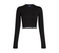 Karl Lagerfeld Camiseta Ribbed top Negra A1W17042-999 M