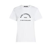 Karl Lagerfeld Camiseta 'Rue St-Guillaume' negro / blanco S negro / blanco