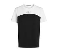 Karl Lagerfeld Camiseta 'SIGNATURE MONOCHROME' negro / blanco S negro / blanco