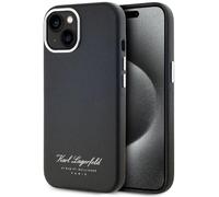 Karl Lagerfeld - Carcasa Trasera para iPhone 15, Color Negro