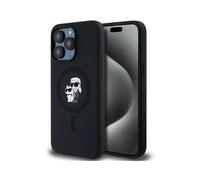 Karl Lagerfeld Case Back Cover KC Head Ring MagSafe Negro - iPhone 15 Pro Max