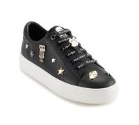 Karl Lagerfeld Cate Pins Lace Up Platform Sneaker, Zapatillas Mujer, Negro, 37 EU