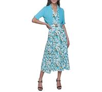 Karl Lagerfeld - Chaqueta corta de manga corta para mujer, Azul (Blue Hydrangea), S