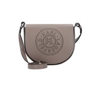 Karl Lagerfeld Circle Bolsa de hombro Piel natural 22 cm gris